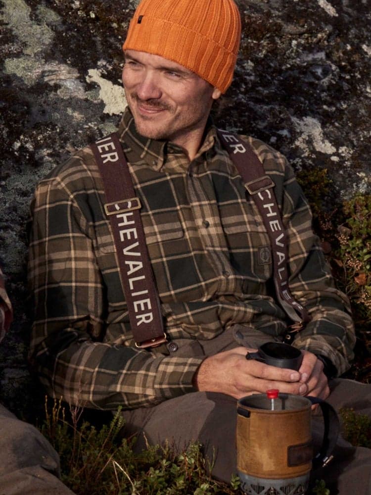 Chevalier Logo Suspenders Brown, view: 1