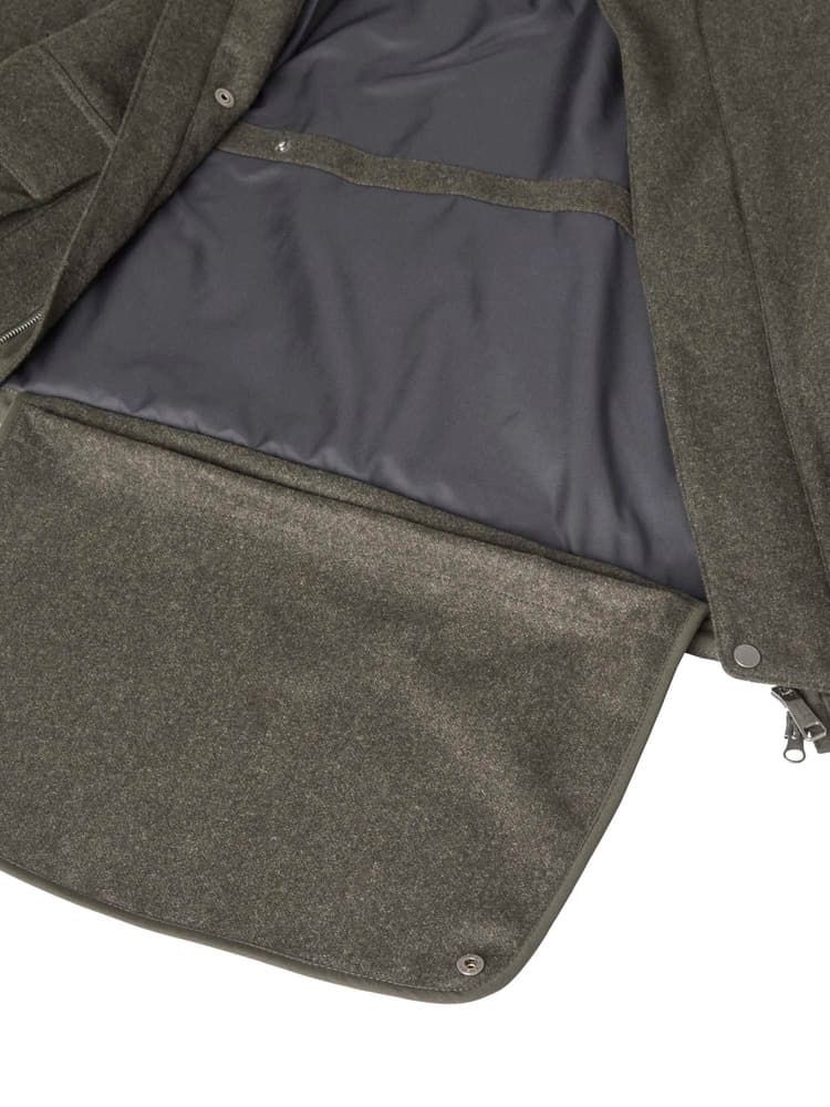 Loden Wool Jacket Men 2.0 Dark Green Melange, view: 8