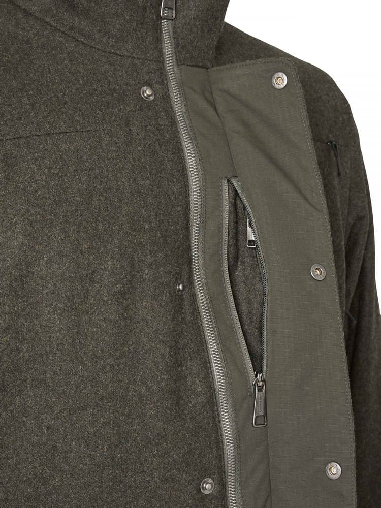 Loden Wool Jacket Men 2.0 Dark Green Melange, view: 6
