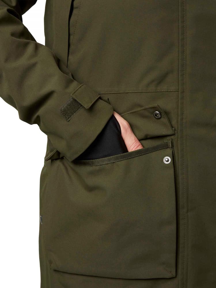 Fractus Chevalite Rain Coat Women Tobacco Green, view: 7