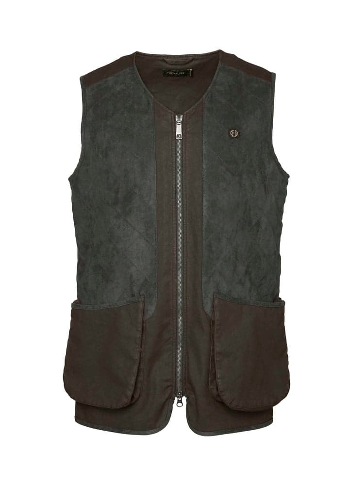Vintage Dogsport Vest Men Leather Brown, view: 0