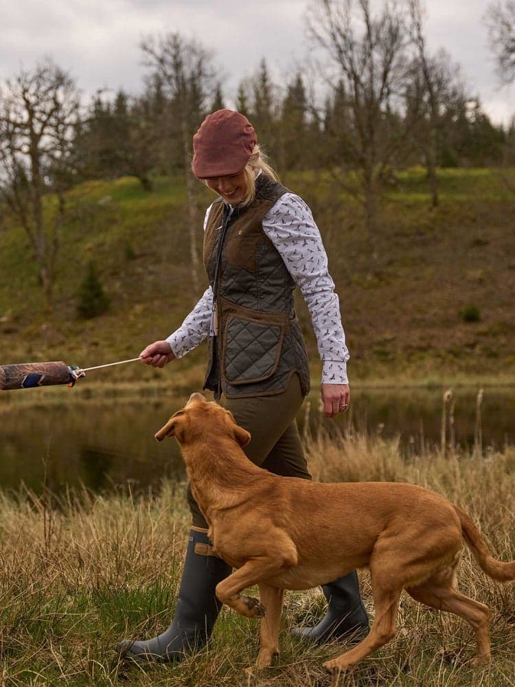 Vintage Original Shooting Vest Women Leather Brown, view: 1