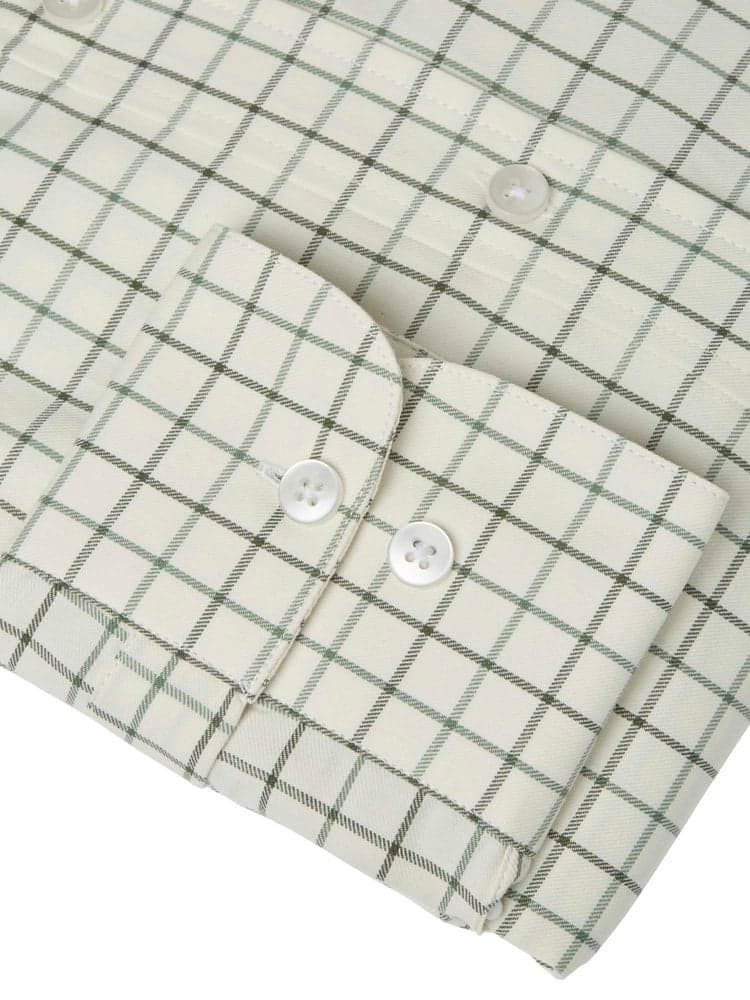 Luton Shooting Fit Shirt Men Hunter Green Tattersall, view: 3