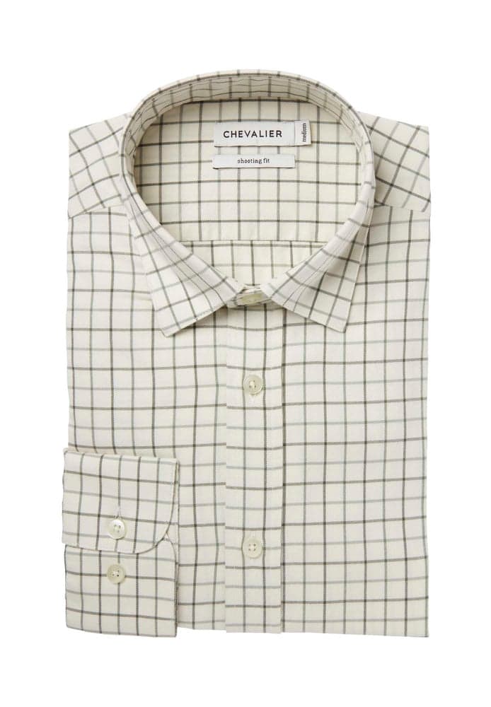 Luton Shooting Fit Shirt Men Hunter Green Tattersall, view: 2