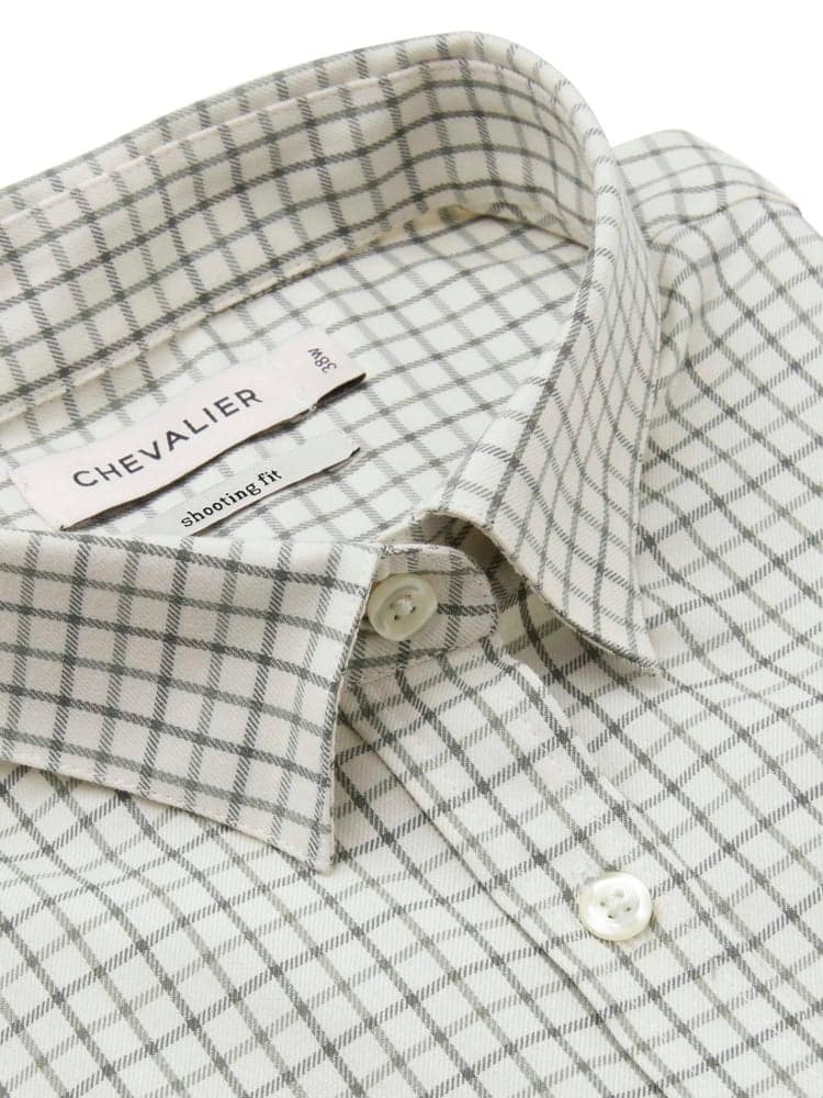 Chorley Shooting Fit Shirt Women Thyme Green Tattersall, view: 3