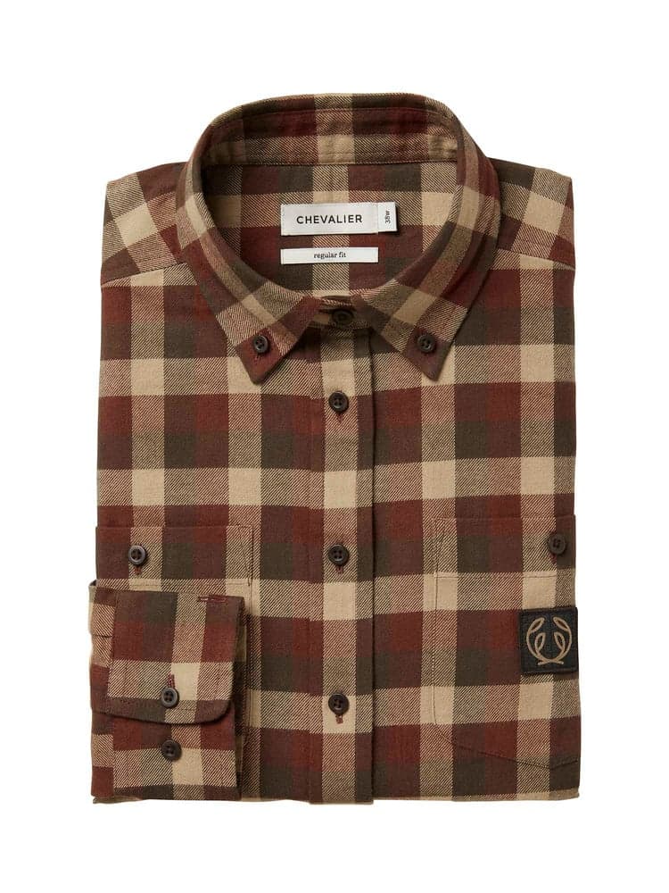 Heron Flannel Shirt Women Holly Green Checked, view: 2