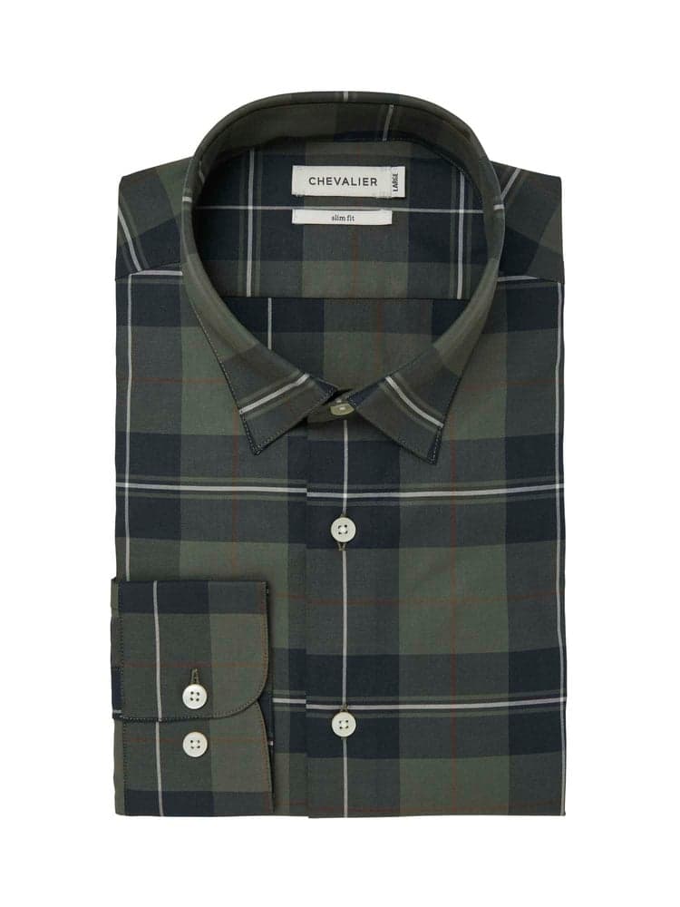 Carlton Contemporary Fit Shirt Men Chevalier Check Dark, view: 2