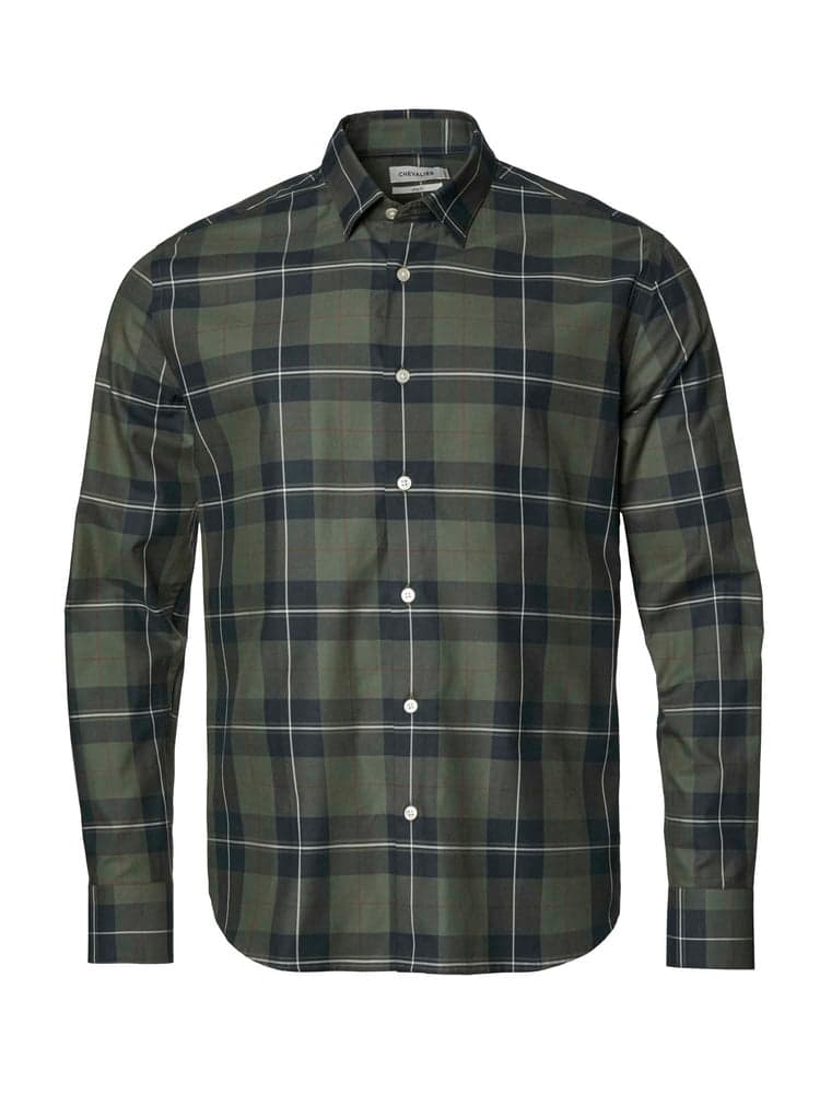 Carlton Contemporary Fit Shirt Men Chevalier Check Dark, view: 0