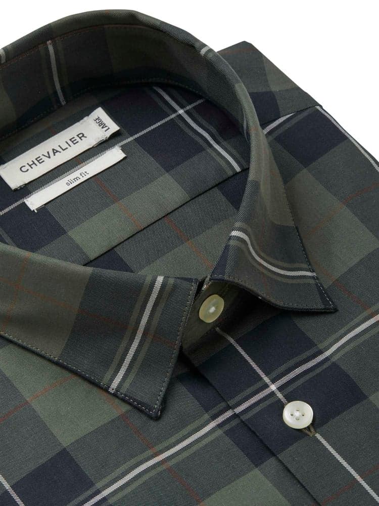 Carlton Contemporary Fit Shirt Men Chevalier Check Dark, view: 3