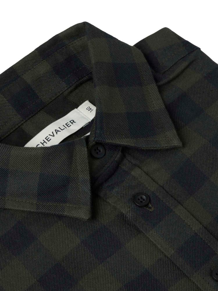 Ferret Flannel Shirt Junior Myrtle Green Checked, view: 6