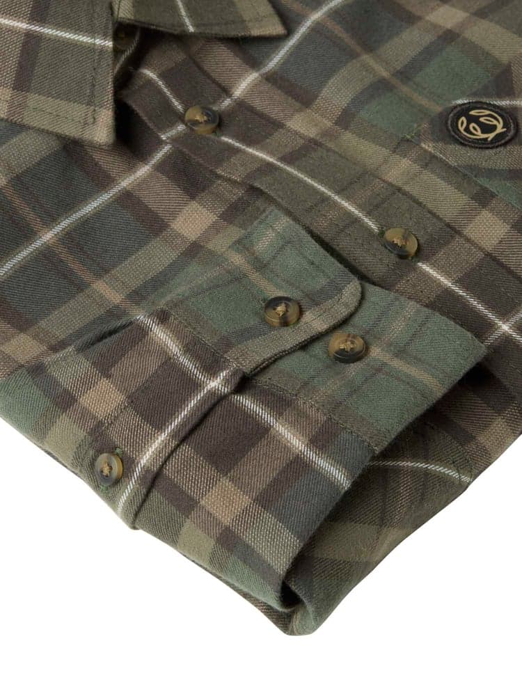 Teal Light Flannel Shirt Junior Hemlock Green Checked, view: 3