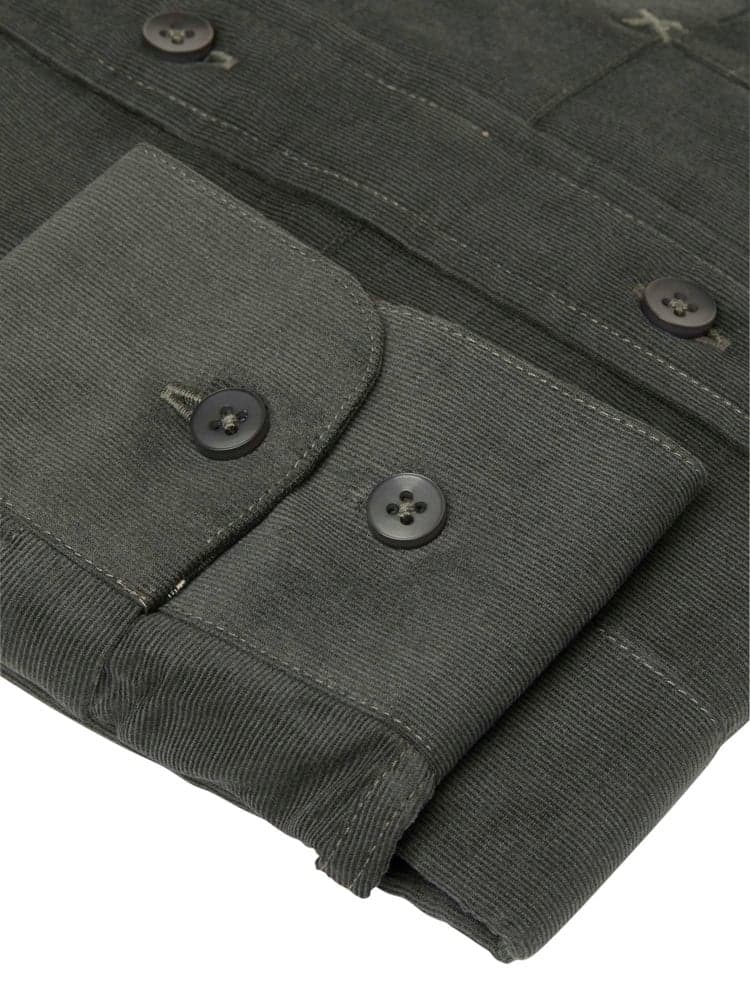 Walton Light Cord Shirt Men Midnight Pine, view: 3
