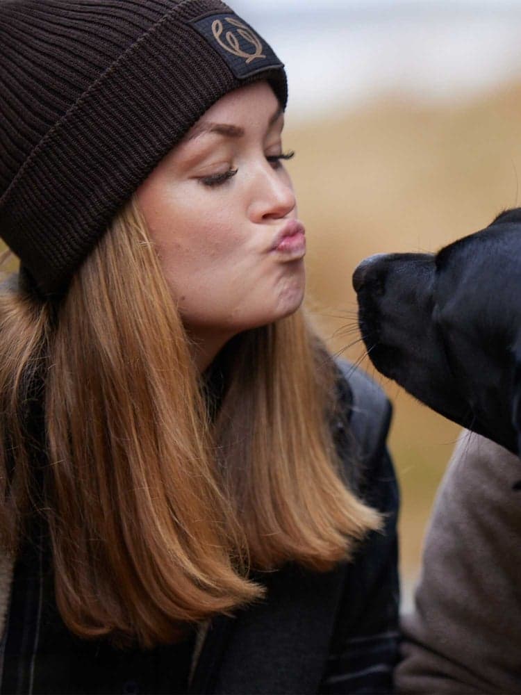 Symbol Beanie Leather Brown, view: 2