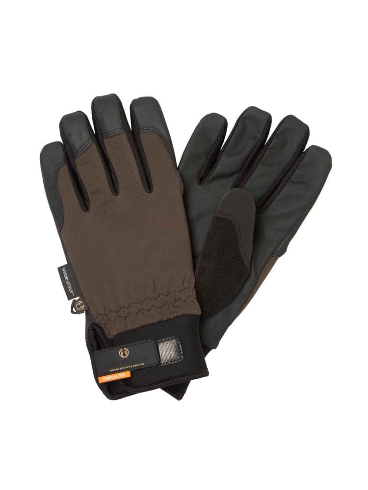 Waterproof Shooting Gloves Leather Brown, view: 0