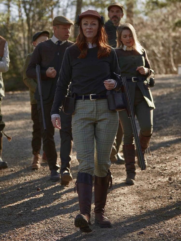 Advie Tweed Breeks Women Willow Green Checked, view: 1