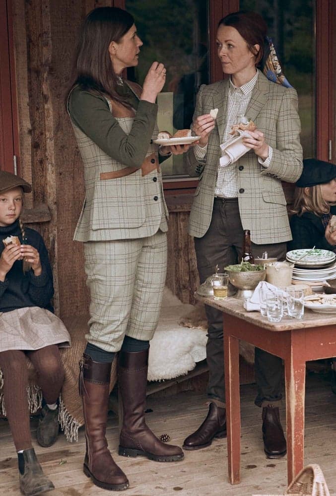 Advie Tweed Breeks Women Willow Green Checked, view: 4