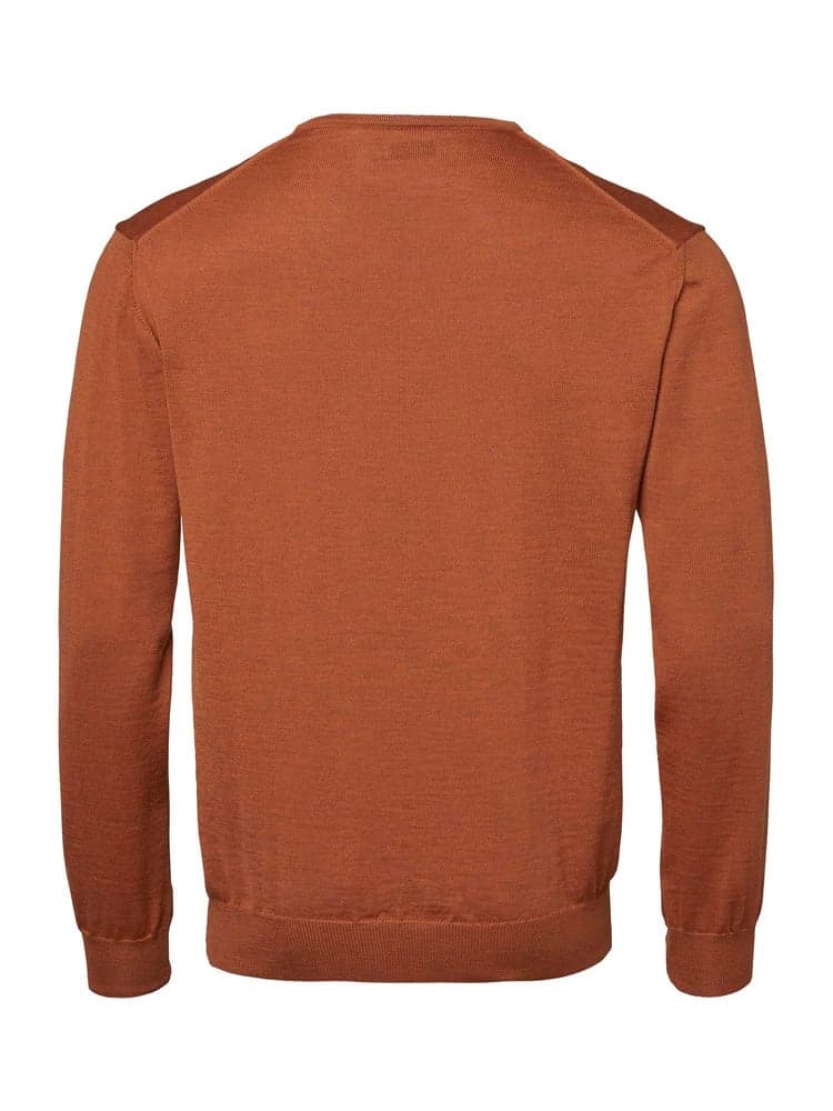 Aston V-Neck Merino Pullover Men Amber, view: 1