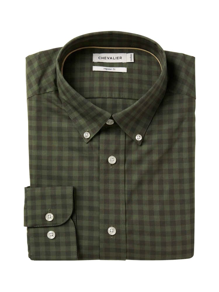 Betley Regular Fit Shirt Men Glade Green Checked, view: 2