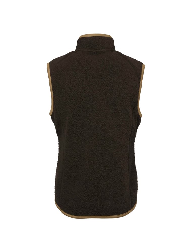 Pax Light Pile Vest Women Leather Brown, view: 2
