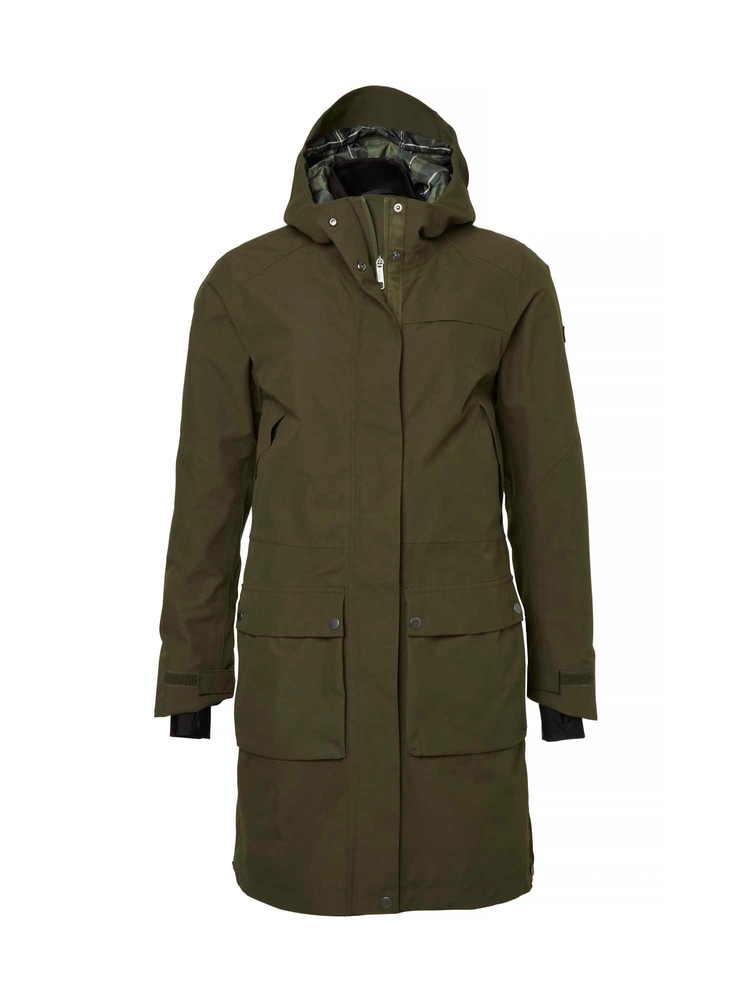 productCard.productImage: Fractus Chevalite Rain Coat Women Tobacco Green
