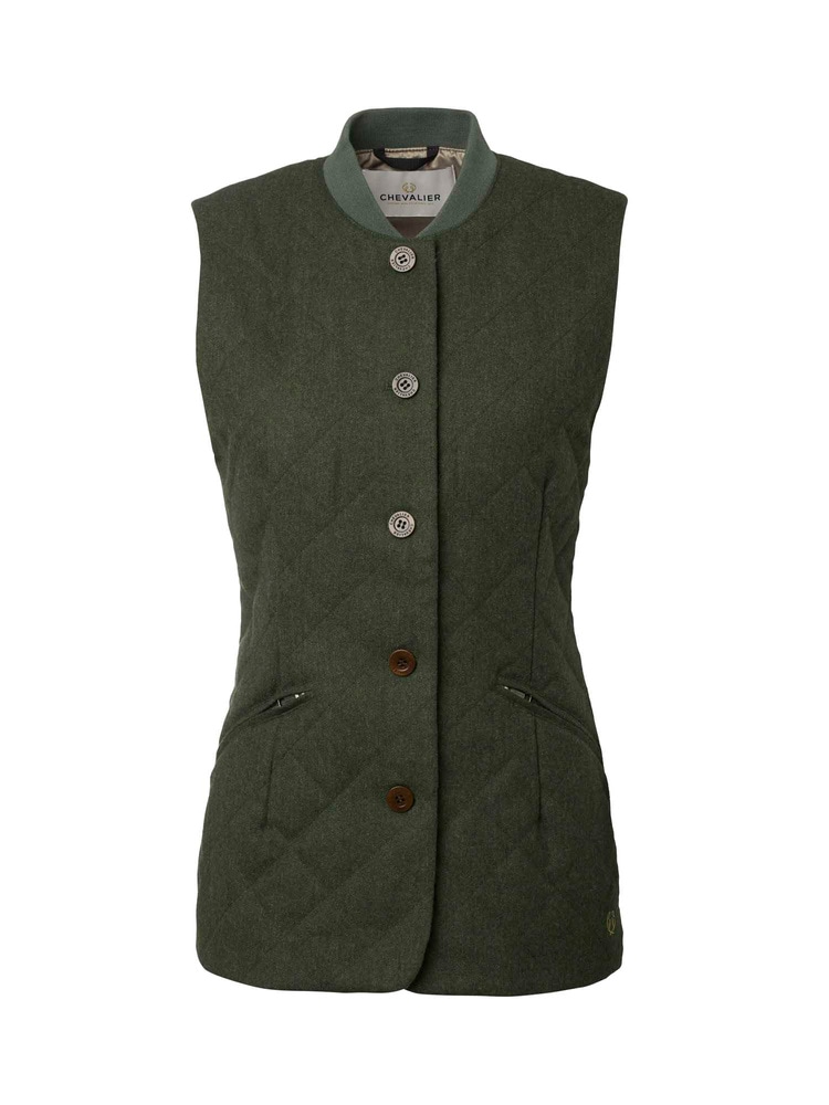 productCard.productImage: Allington Fill100 Tweed Vest Women Dark Green