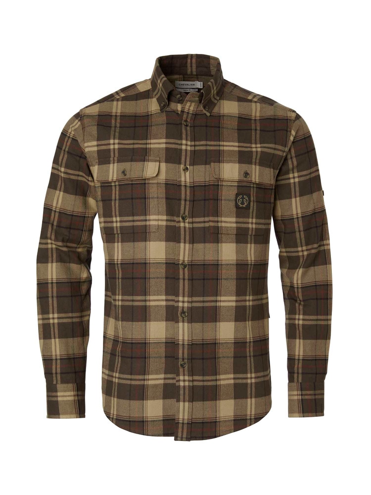 productCard.productImage: Heron Flannel Shirt Men Soil Brown Checked