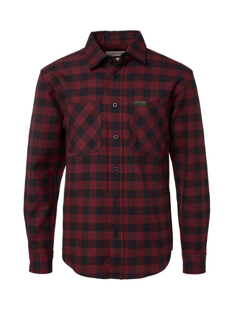 productCard.productImage: Ferret Flannel Shirt Junior Berry Red Checked