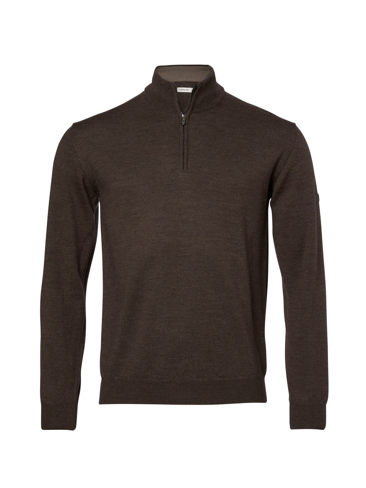 productCard.productImage: Aston Half Zip Merino Pullover Men Leather Brown