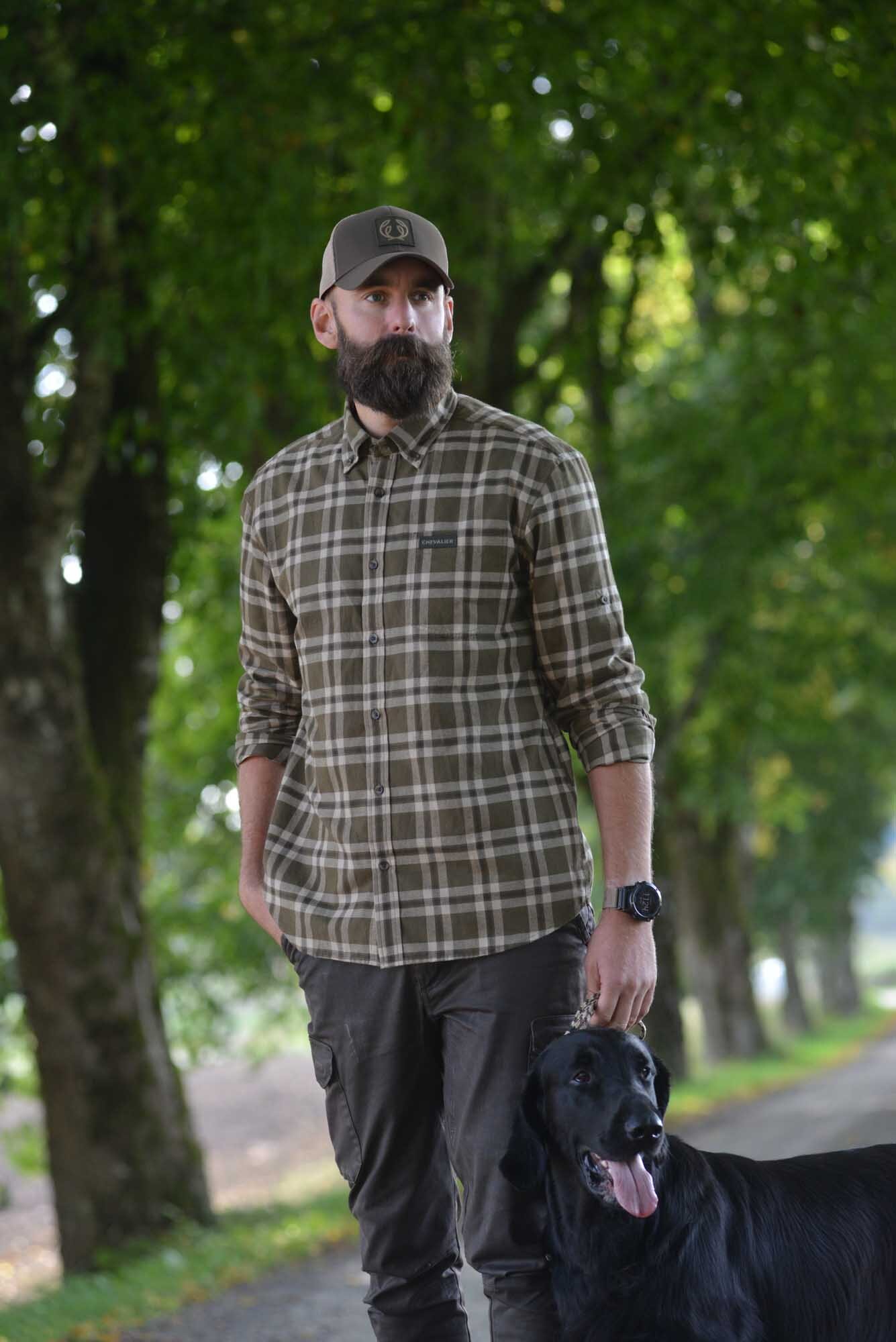 Teal Light Flannel Shirt Men