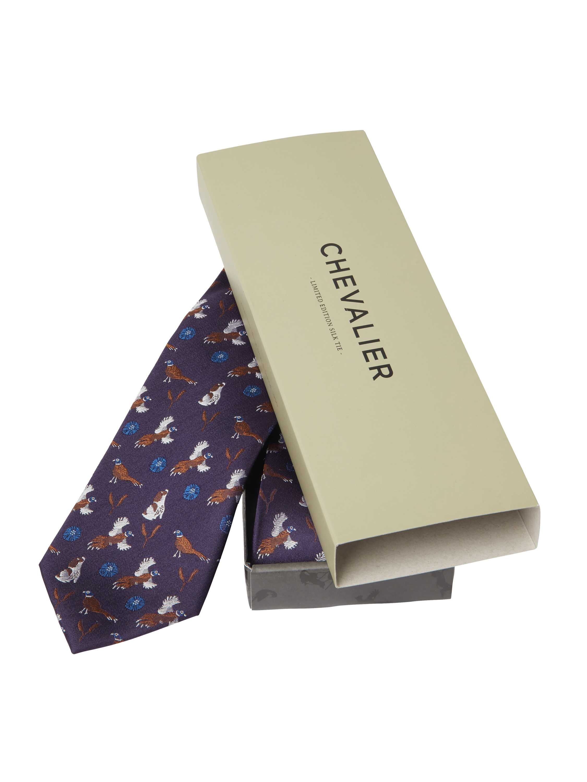 Spaniel Silk Tie