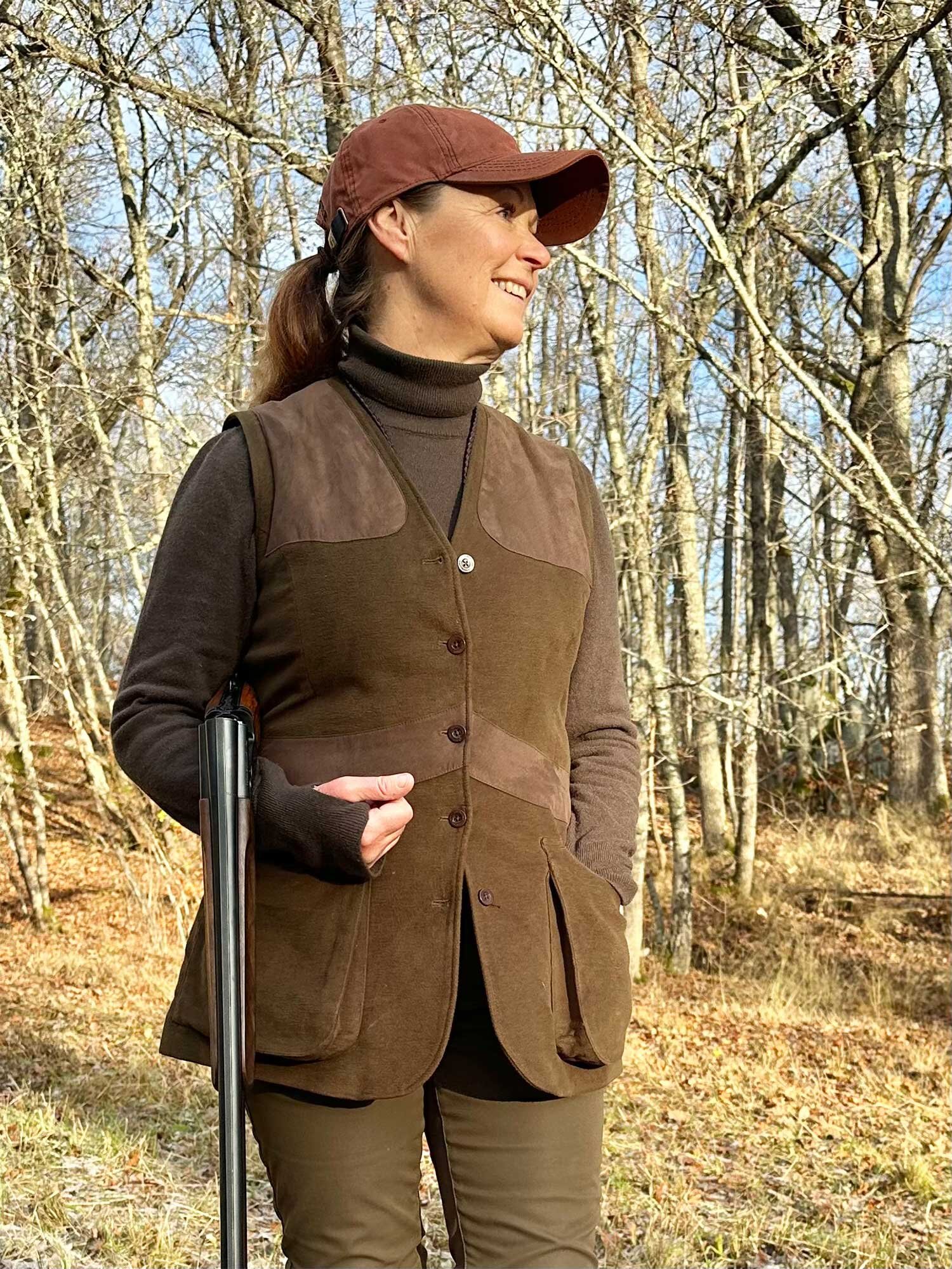 Elemore Moleskin Shooting Vest Women