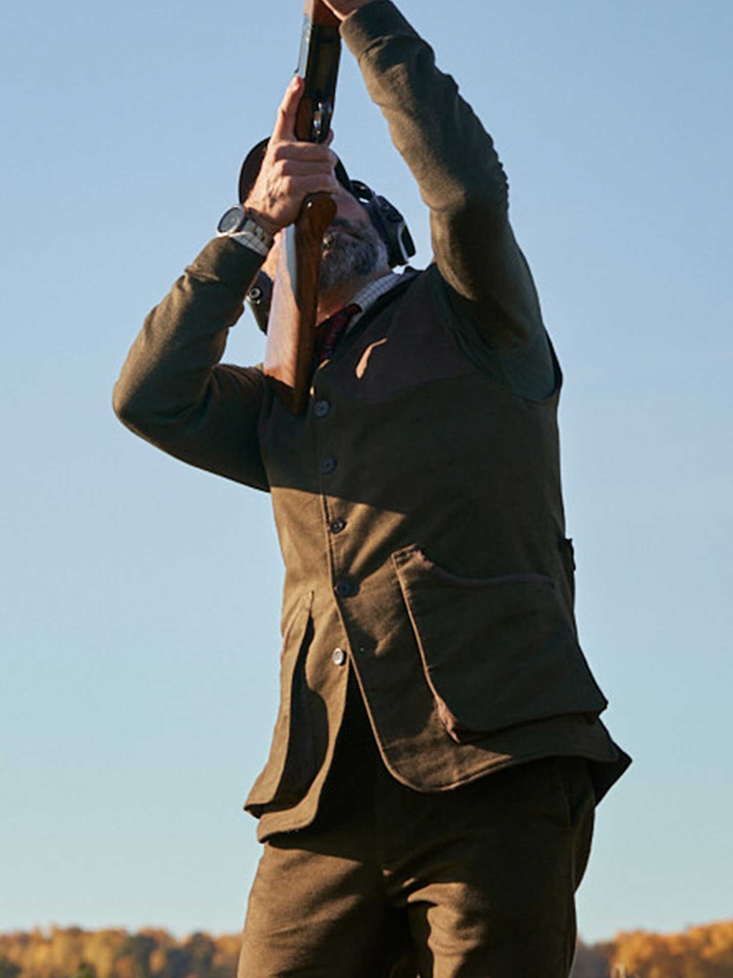 Preston Moleskin Shooting Vest Men